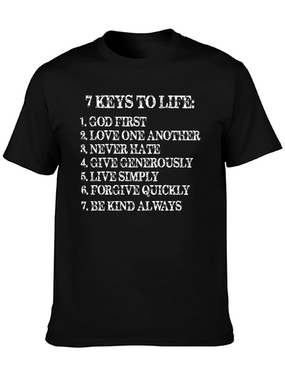 Camiseta Hombre 7 Claves de la Vida Algodón