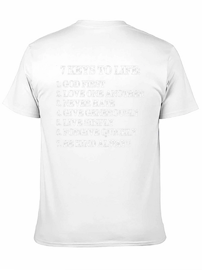Camiseta Hombre 7 Claves de la Vida Algodón