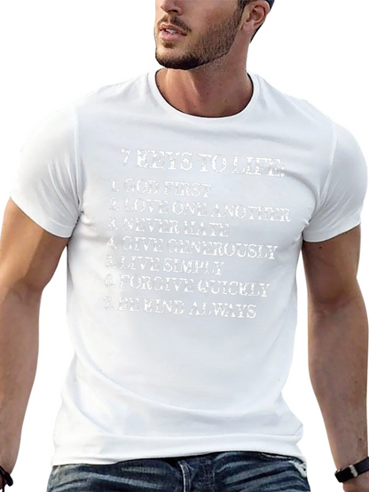 Camiseta Hombre 7 Claves de la Vida Algodón