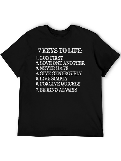 Camiseta Hombre 7 Claves de la Vida Algodón