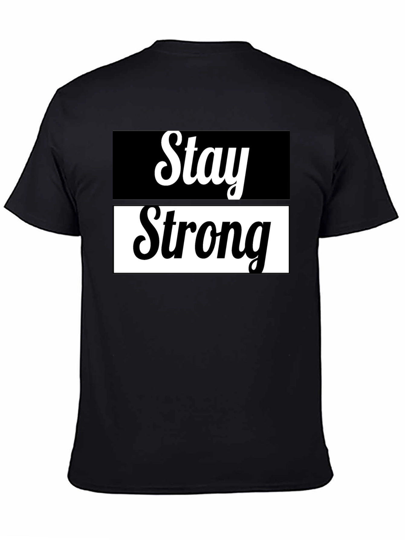 Camiseta Negra Stay Strong