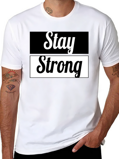 Camiseta Negra Stay Strong