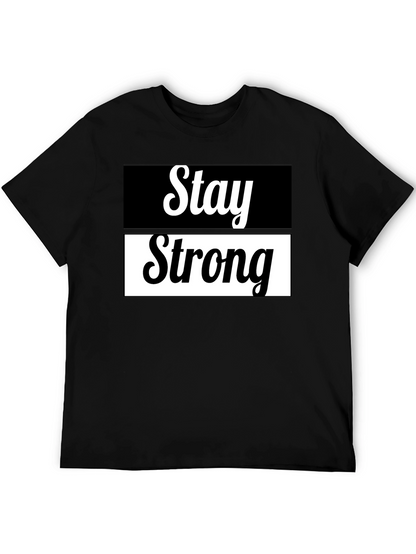 Camiseta Negra Stay Strong