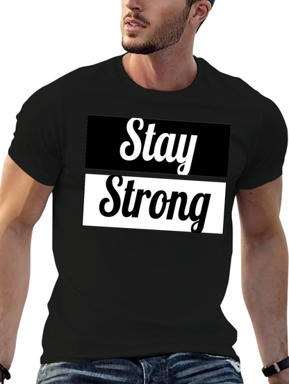 Camiseta Negra Stay Strong