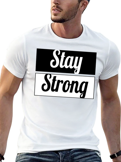 Camiseta Negra Stay Strong