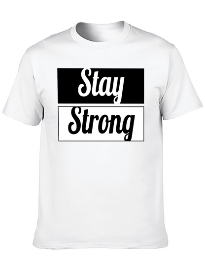 Camiseta Negra Stay Strong