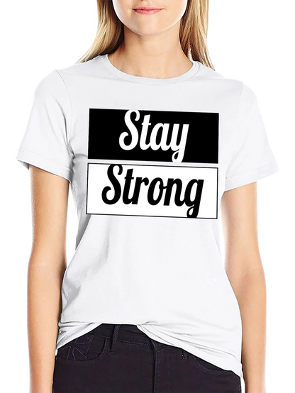 Camiseta Negra Stay Strong