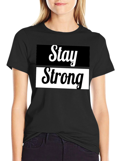 Camiseta Negra Stay Strong