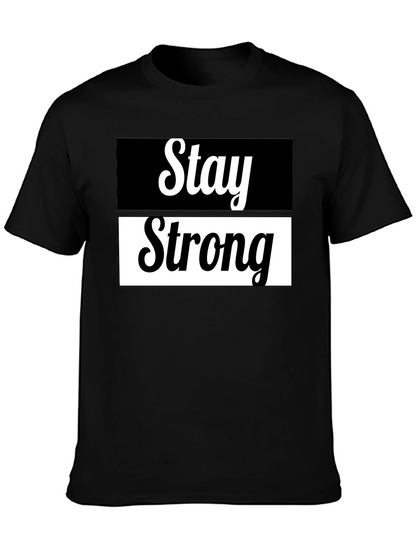 Camiseta Negra Stay Strong