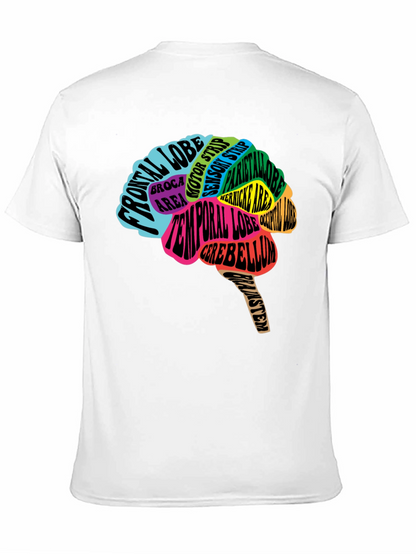 Camiseta Negra Cerebro Anatómico Neuronas Psicología