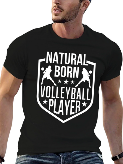 Camiseta Negra de Voleibol - Natural Born Player