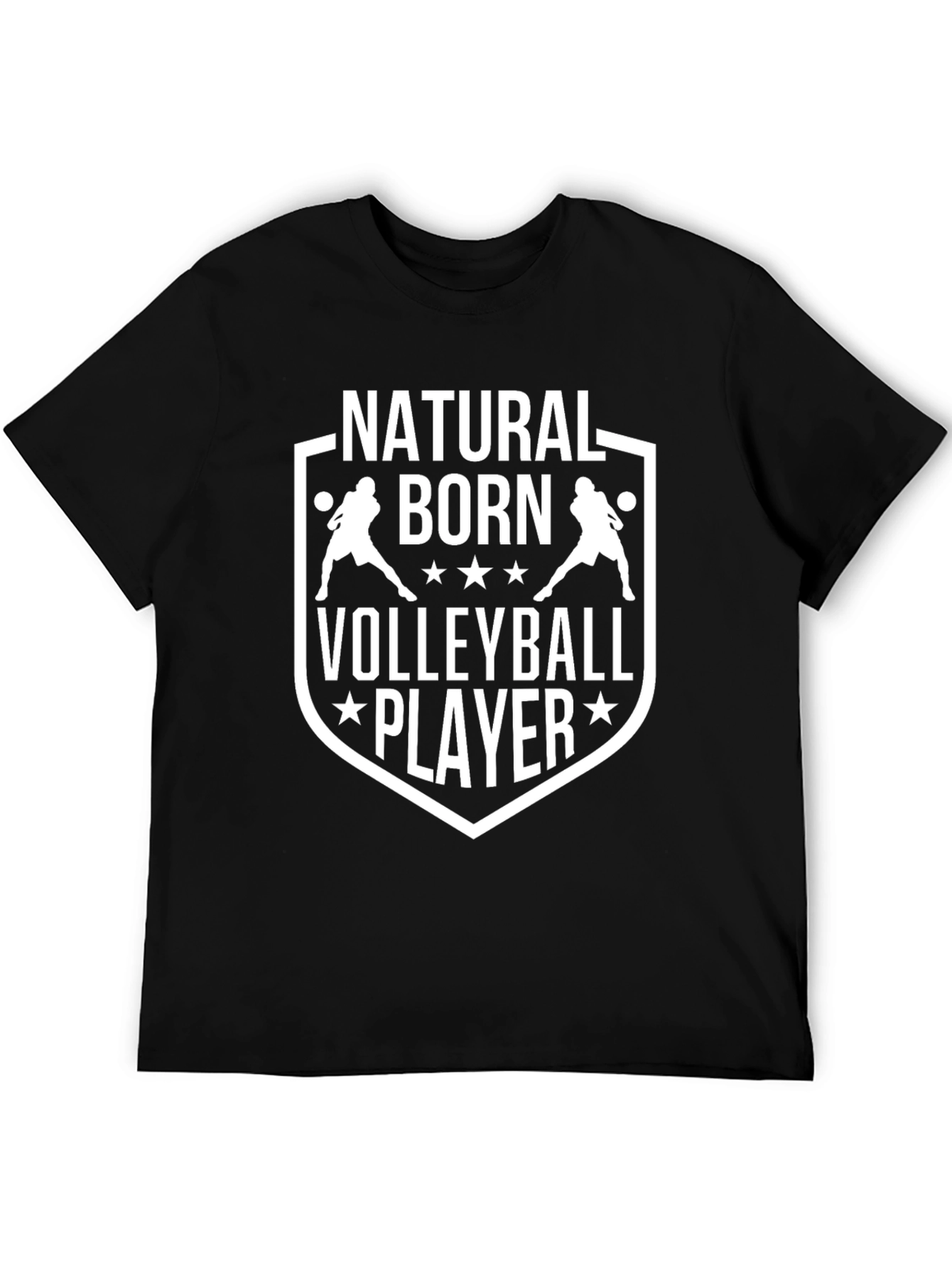 Camiseta Negra de Voleibol - Natural Born Player