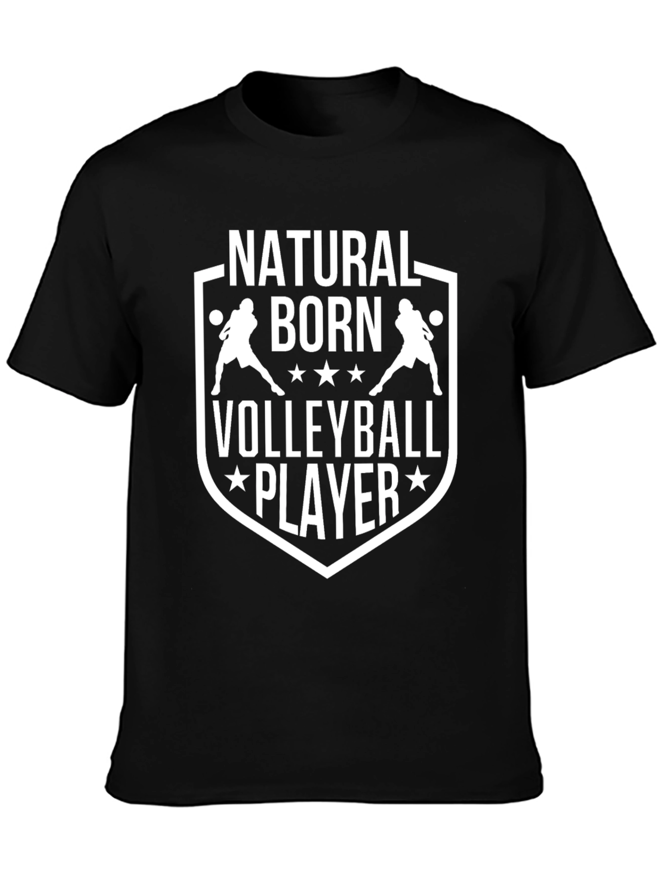 Camiseta Negra de Voleibol - Natural Born Player