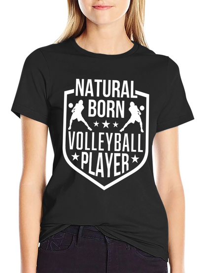 Camiseta Negra de Voleibol - Natural Born Player