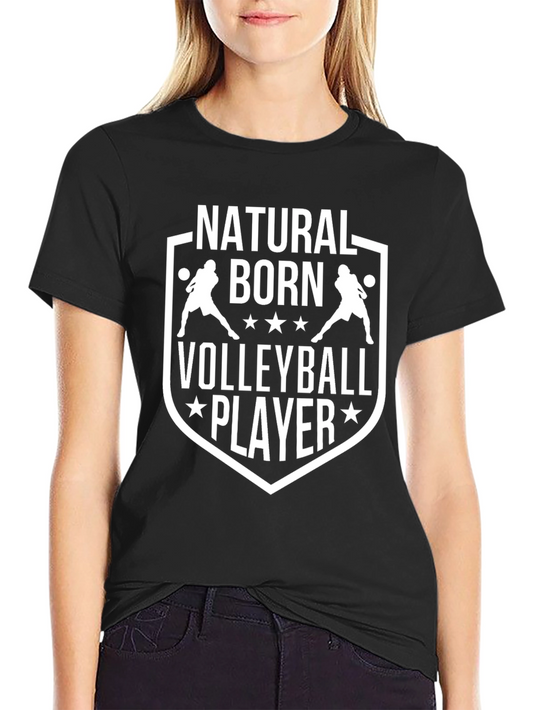 Camiseta Negra de Voleibol - Natural Born Player