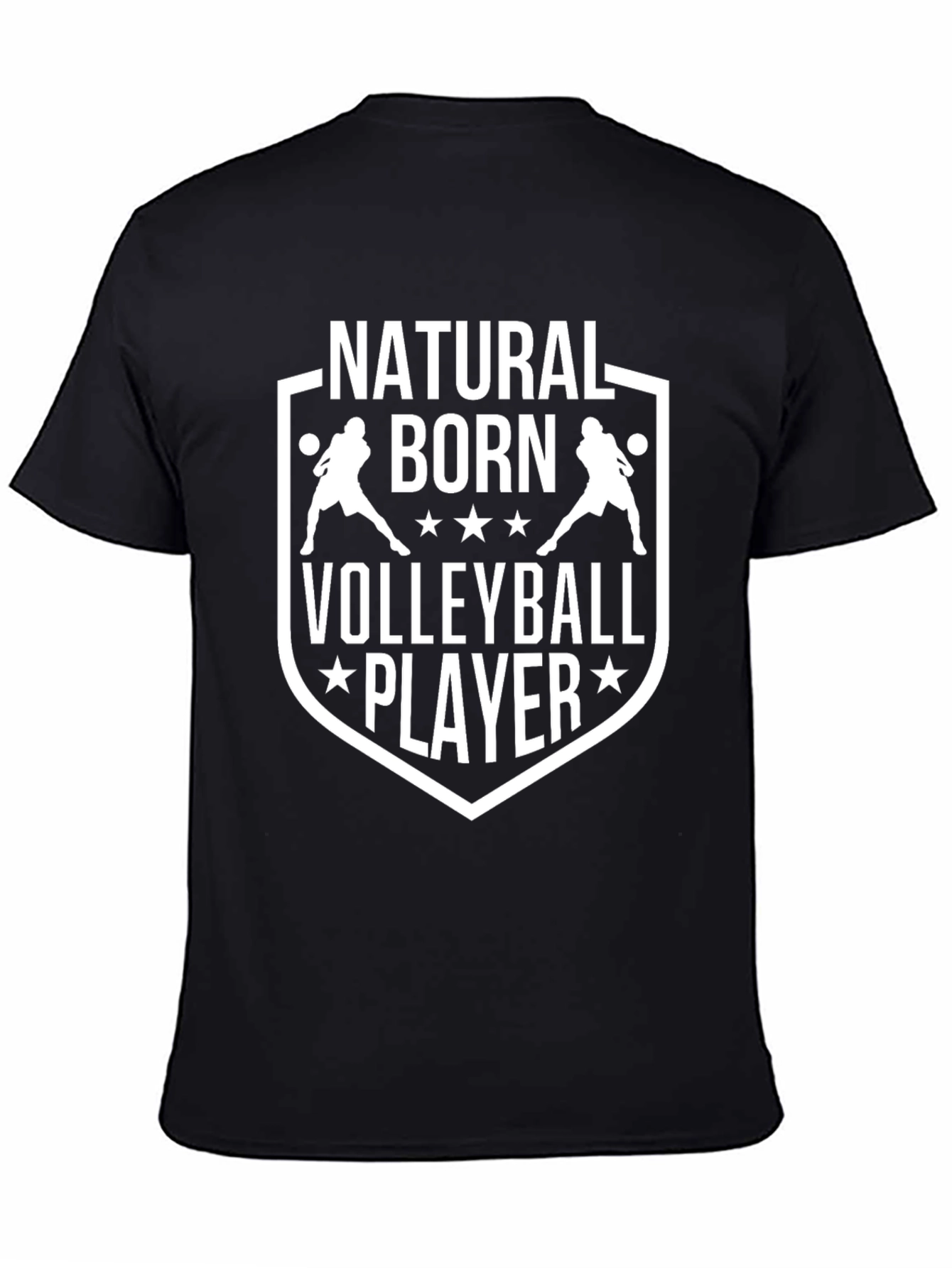 Camiseta Negra de Voleibol - Natural Born Player