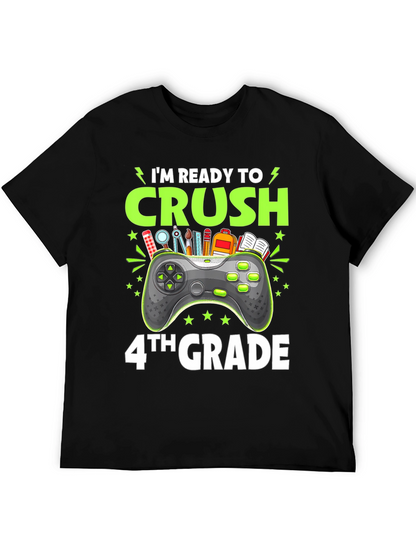 Camiseta Negra Gamer Regreso a Clases - 4to Grado