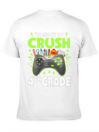 Camiseta Negra Gamer Regreso a Clases - 4to Grado