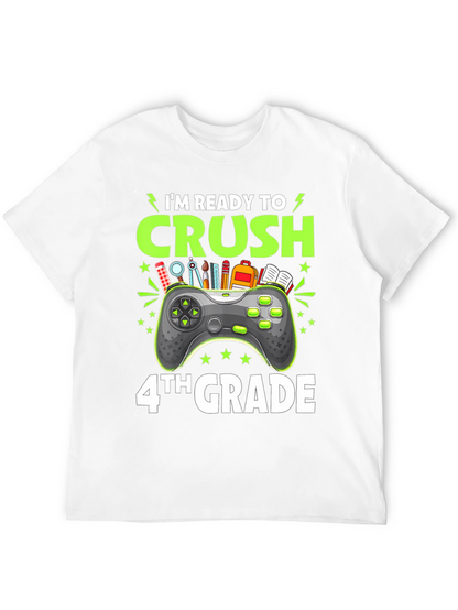 Camiseta Negra Gamer Regreso a Clases - 4to Grado