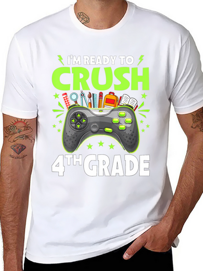 Camiseta Negra Gamer Regreso a Clases - 4to Grado