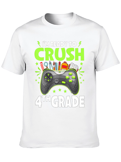 Camiseta Negra Gamer Regreso a Clases - 4to Grado