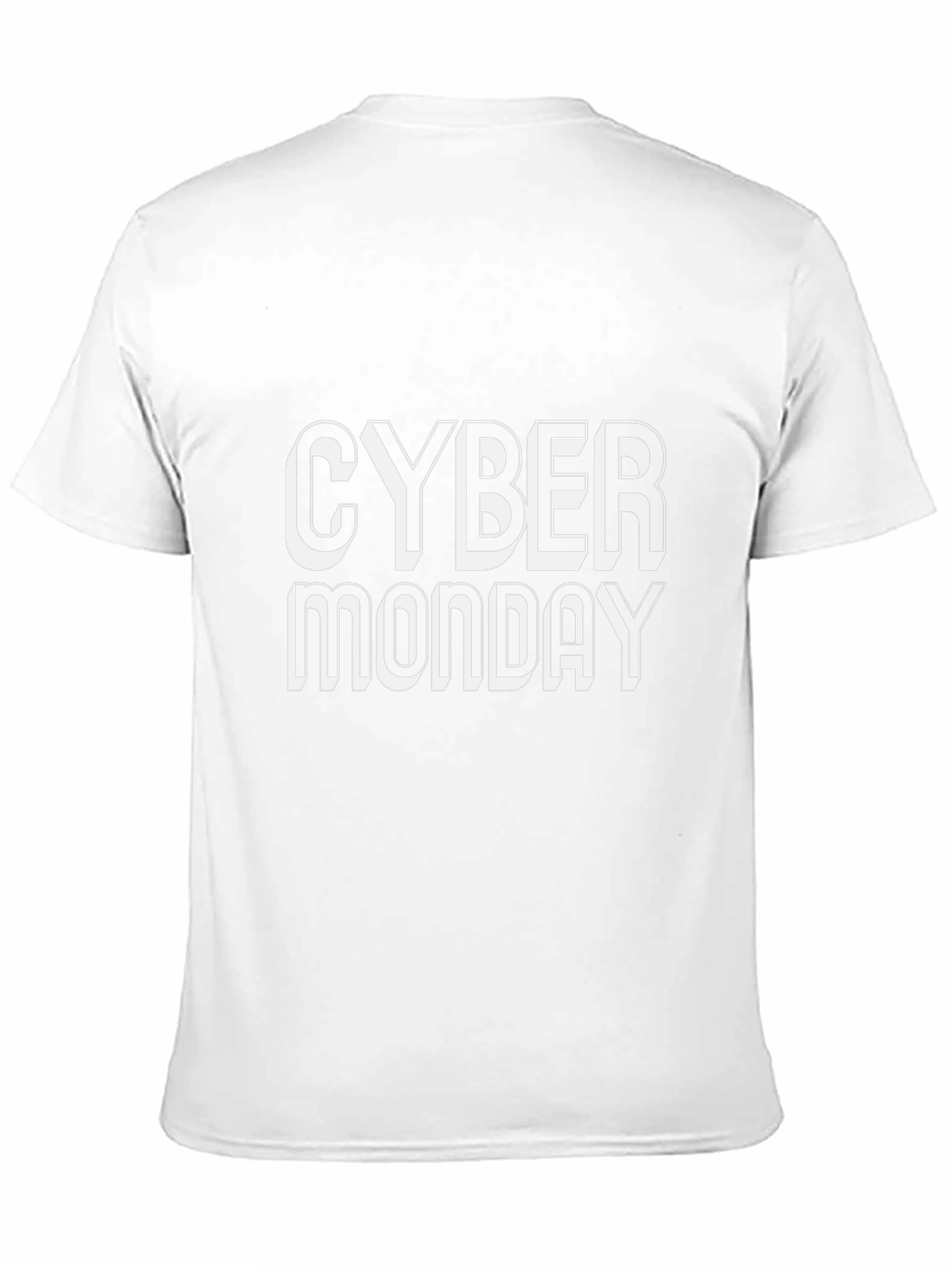 Camiseta Negra Cyber Monday para Hombre