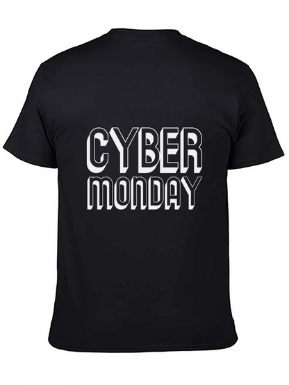 Camiseta Negra Cyber Monday para Hombre