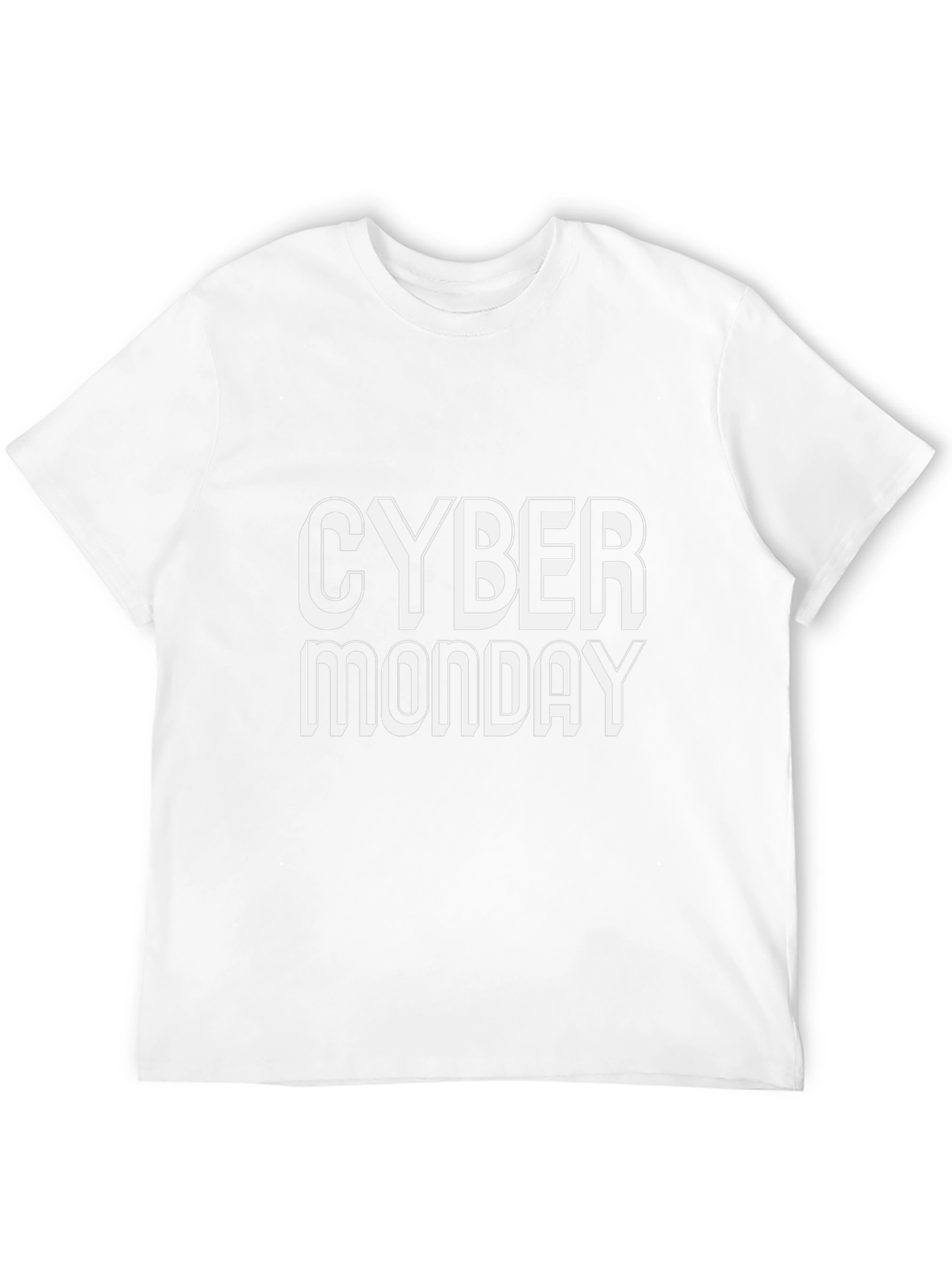 Camiseta Negra Cyber Monday para Hombre