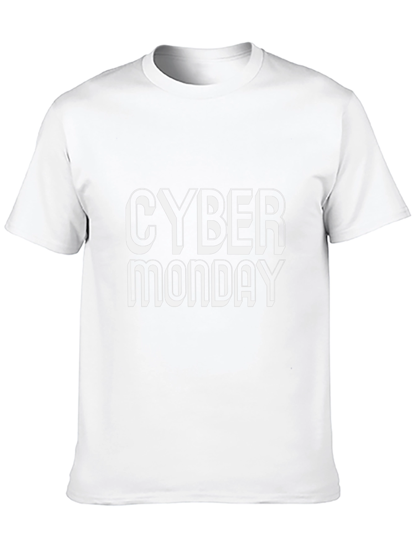 Camiseta Negra Cyber Monday para Hombre