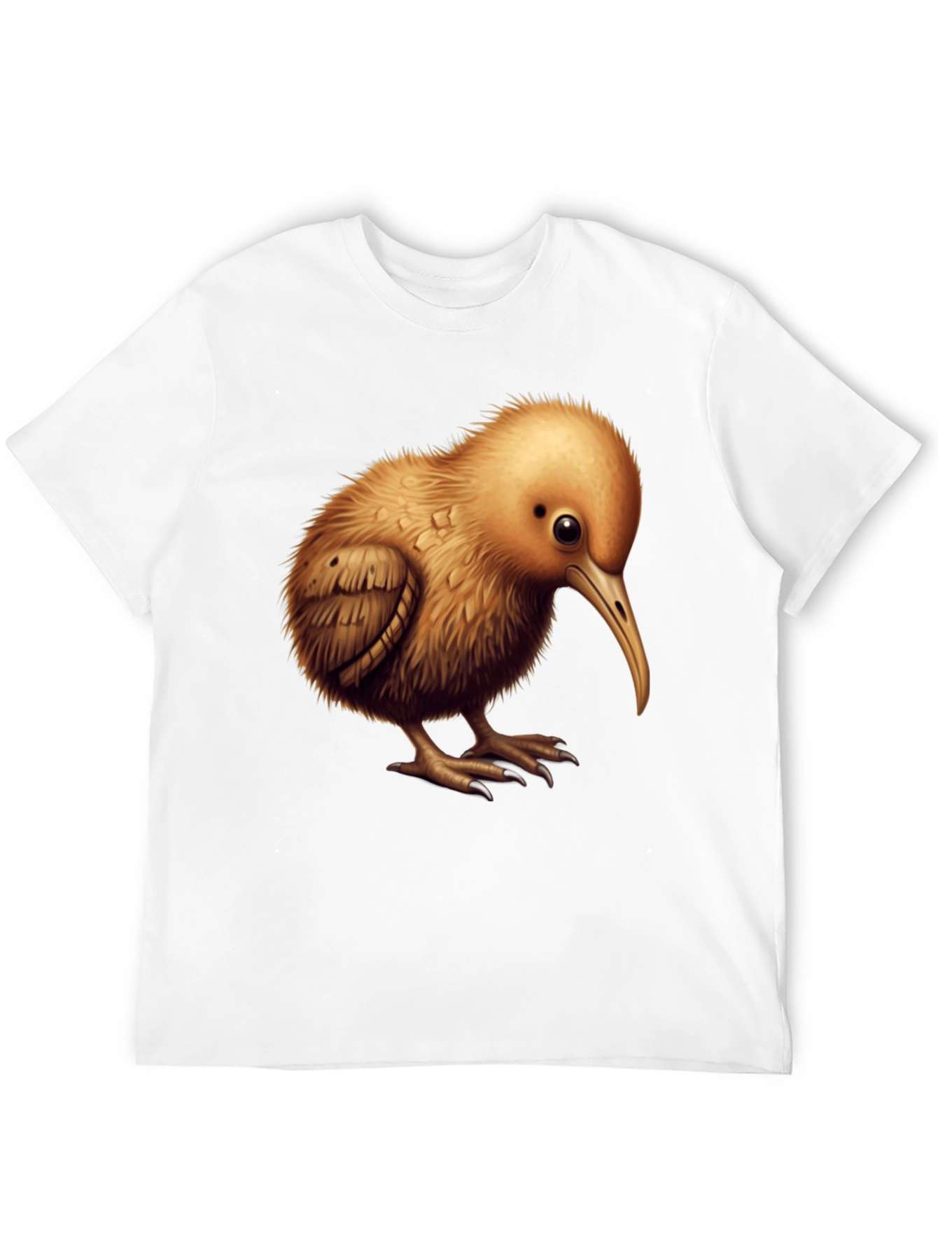 Camiseta Negra con Diseño de Kiwi
