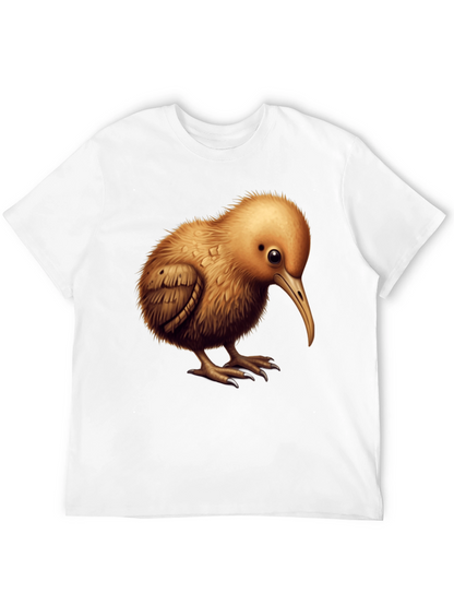 Camiseta Negra con Diseño de Kiwi