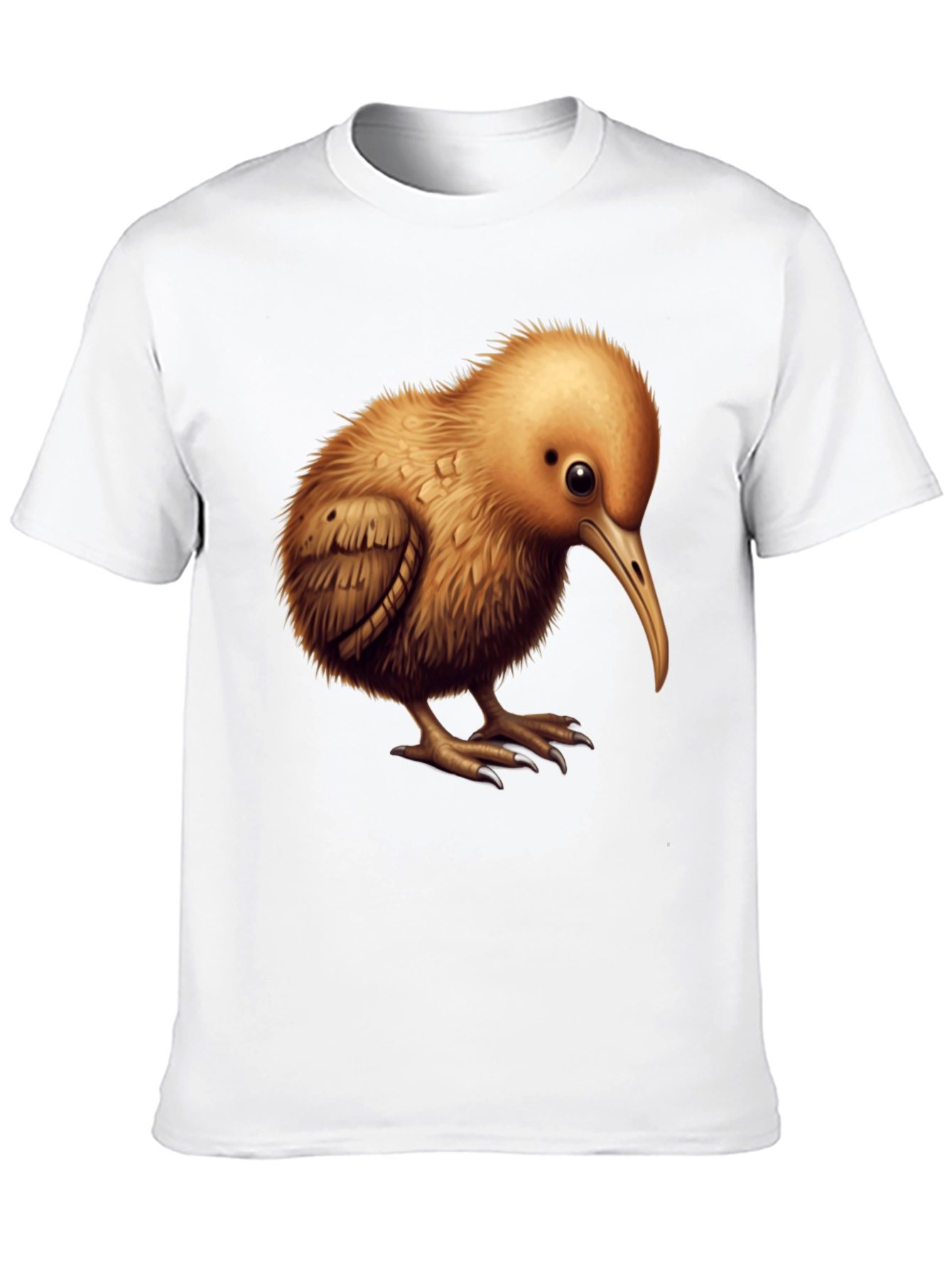 Camiseta Negra con Diseño de Kiwi