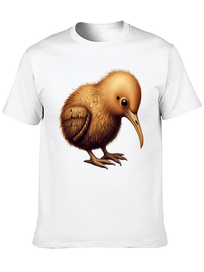 Camiseta Negra con Diseño de Kiwi