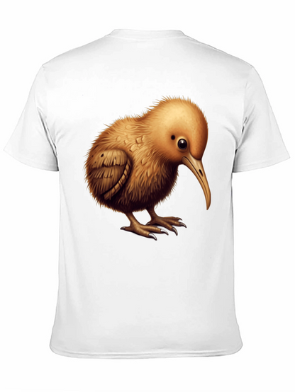 Camiseta Negra con Diseño de Kiwi