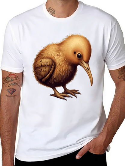 Camiseta Negra con Diseño de Kiwi
