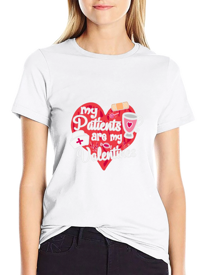 Camiseta Negra My Patients are My Valentines
