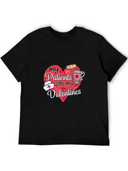Camiseta Negra My Patients are My Valentines