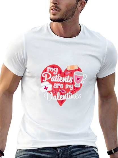 Camiseta Negra My Patients are My Valentines