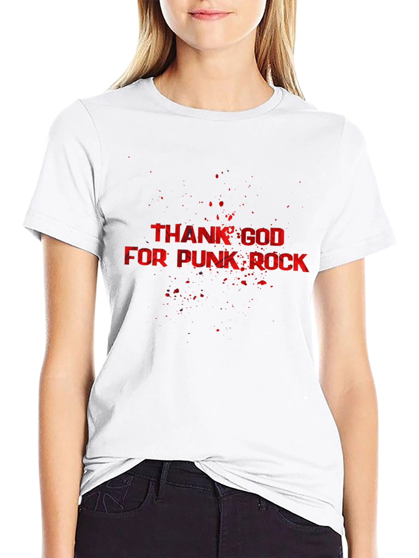 Camiseta Negra Thank God For Punk Rock