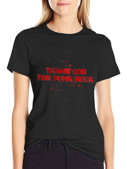 Camiseta Negra Thank God For Punk Rock