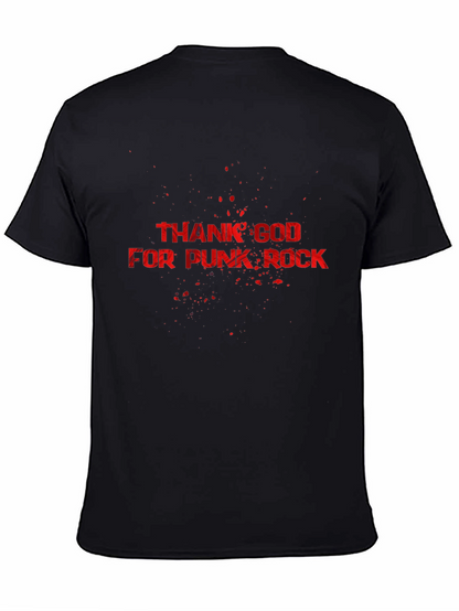 Camiseta Negra Thank God For Punk Rock