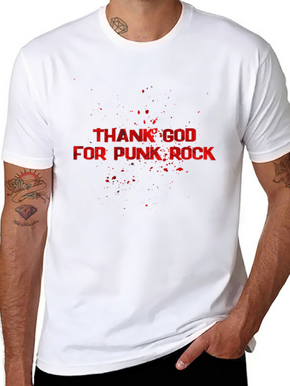 Camiseta Negra Thank God For Punk Rock