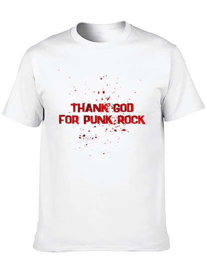 Camiseta Negra Thank God For Punk Rock