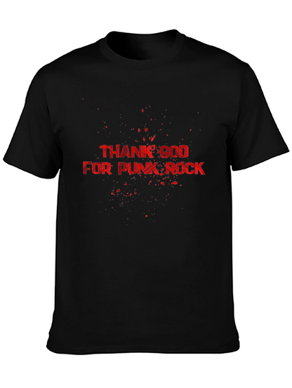 Camiseta Negra Thank God For Punk Rock