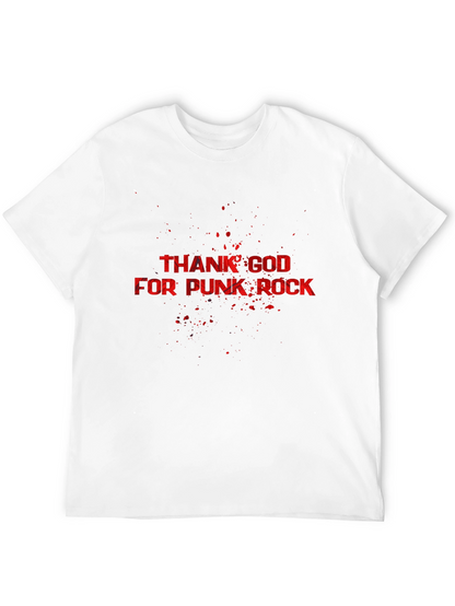 Camiseta Negra Thank God For Punk Rock