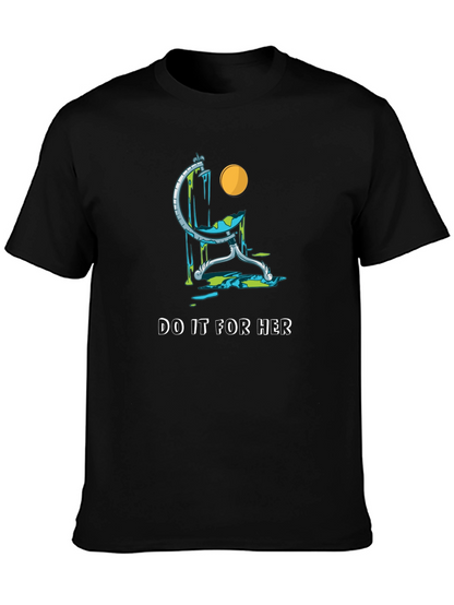 Camiseta Negra con Diseño del Mundo Derretido