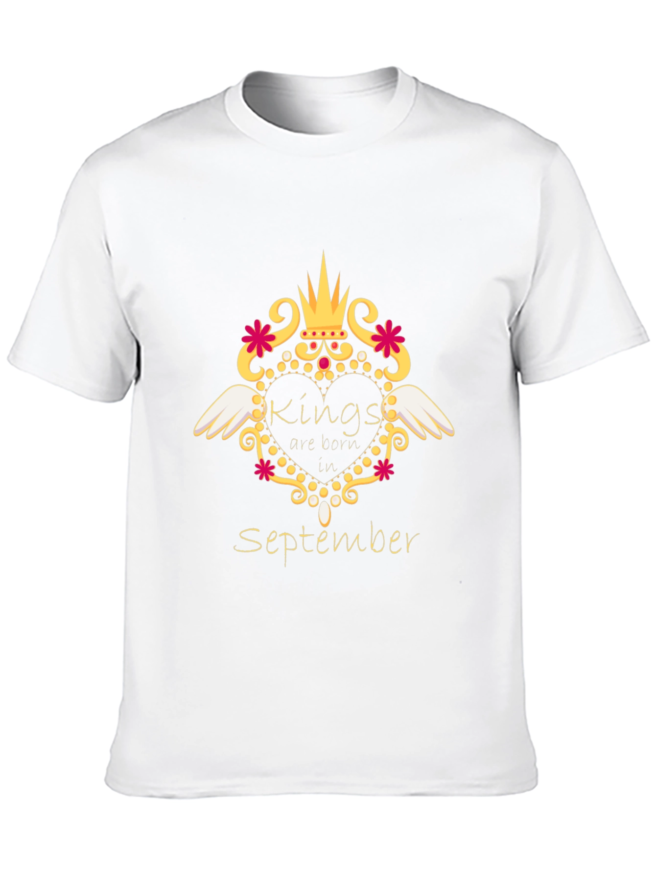 Camiseta Negra Kings are Born in September