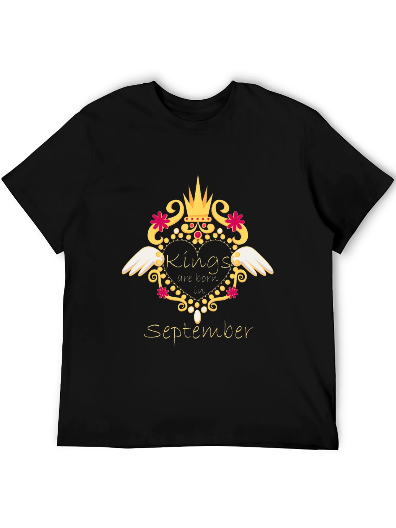 Camiseta Negra Kings are Born in September