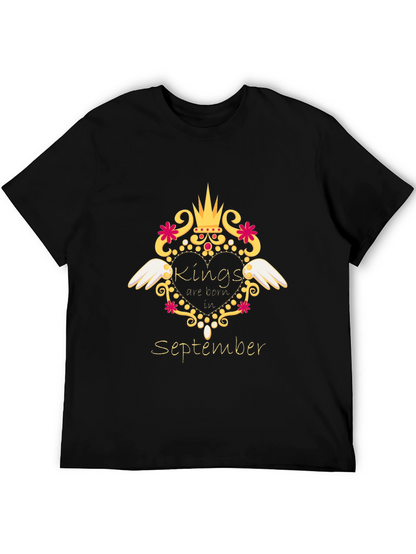 Camiseta Negra Kings are Born in September