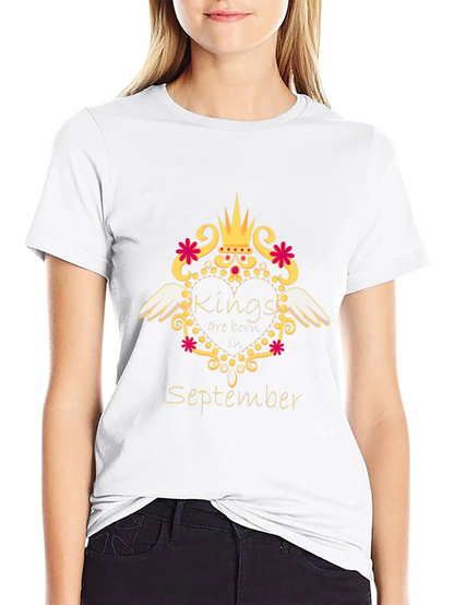 Camiseta Negra Kings are Born in September